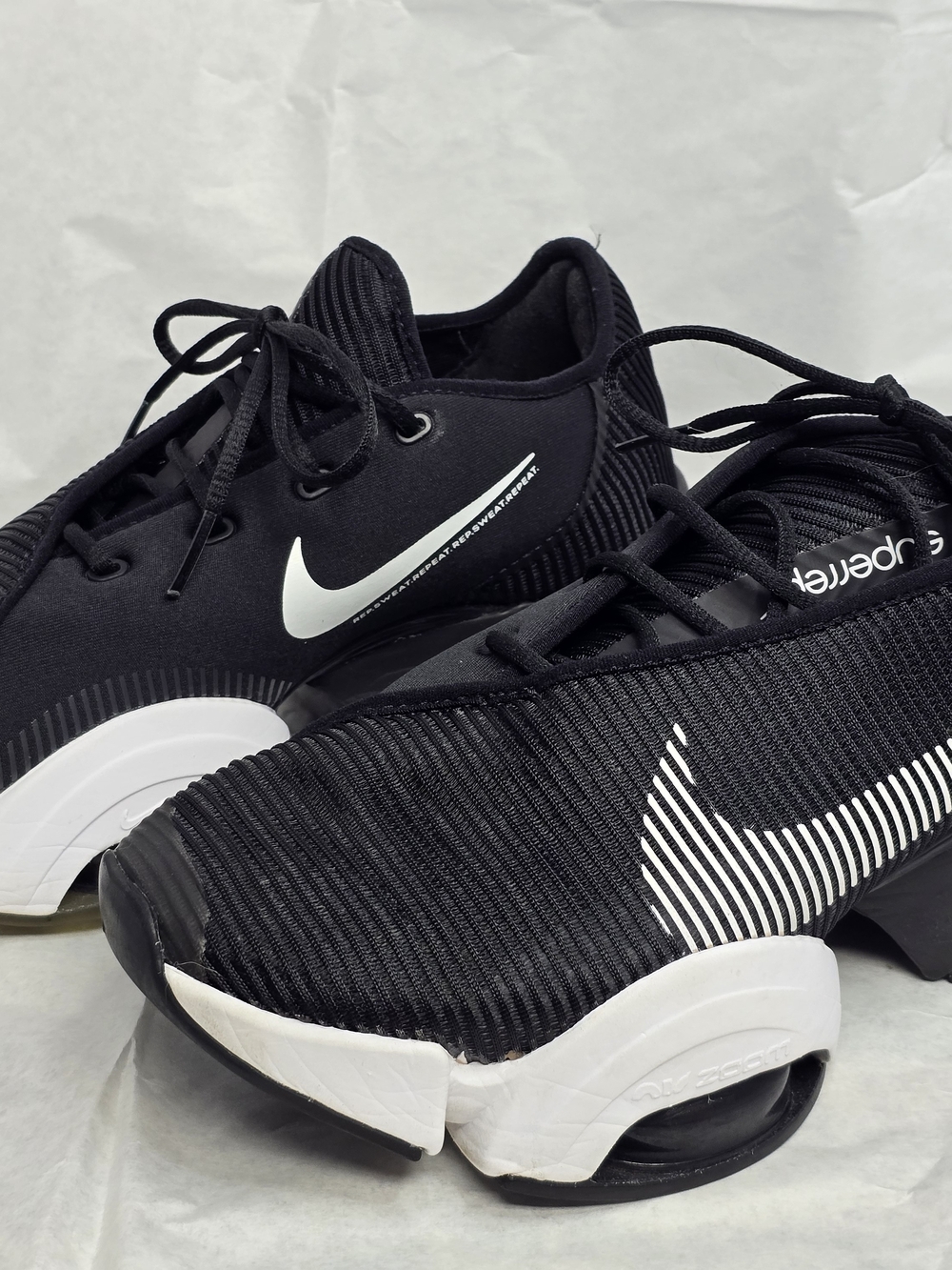 Nike Air Zoom SuperRep Women’s Size 7.5 Black White Training Shoes